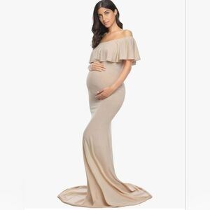 Off The Shoulder Maternity Photoshoot Dress Size XL
